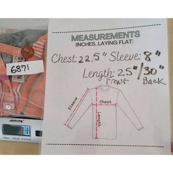 Dolan Left Coast Coastal Shirt Sz‎ Large Linen Maritime Preppy Striped Hi Low - Picture 11 of 11